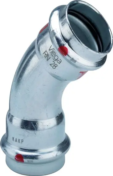 [71007043] 71007043 / Viega Prestabo Bogen 45° 22 mm, Modell 1126, verzinkt