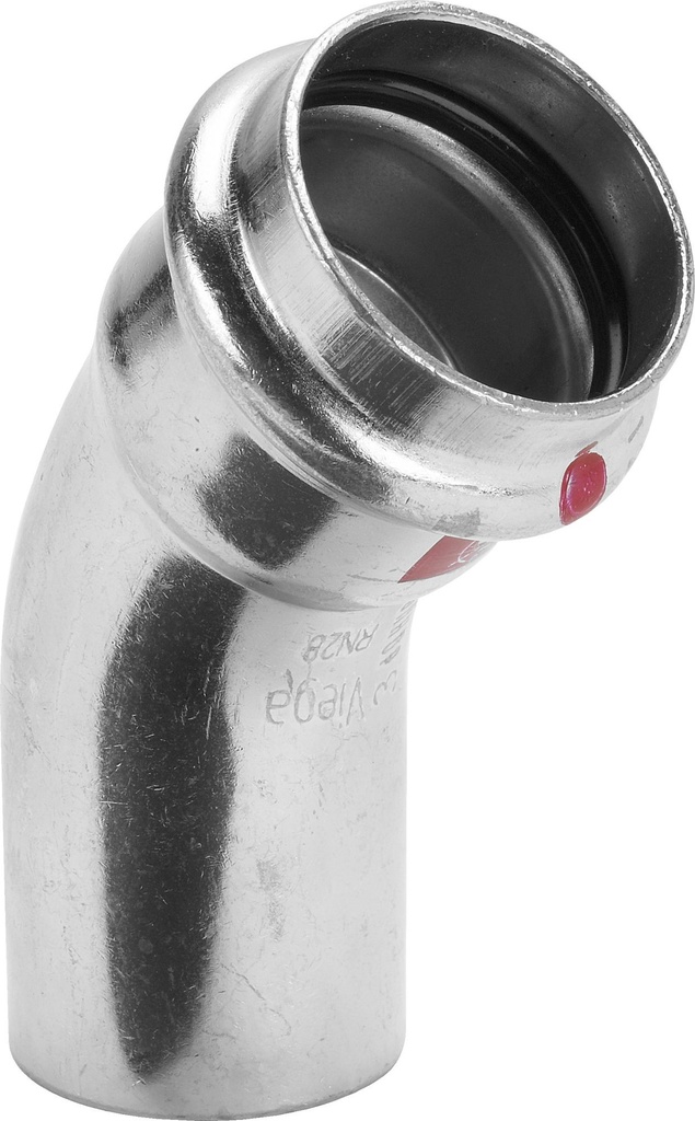 71007057 / Viega Prestabo I/A Bogen 45° 54 mm, Modell 1126.1, verzinkt