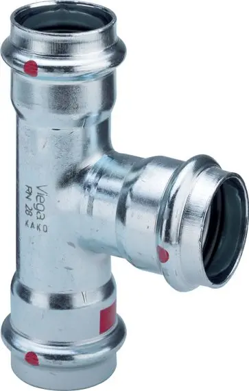 71007099 / Viega Prestabo T-Stück 42 mm, Modell 1118, verzinkt