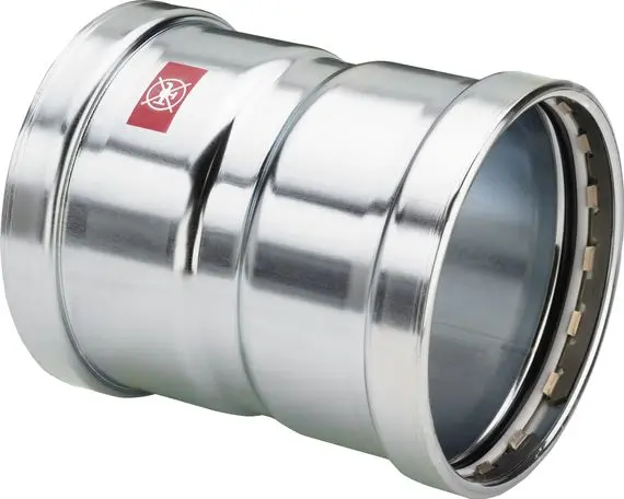 [71007328] Viega Prestabo Muffe 108 mm, Modell 1115XL, verzinkt