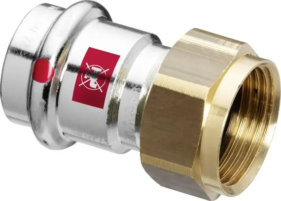 Viega Verschraubung Prestabo Mod. 1163 verz. Nr. 601133 54 mm x 21/2" flachd.