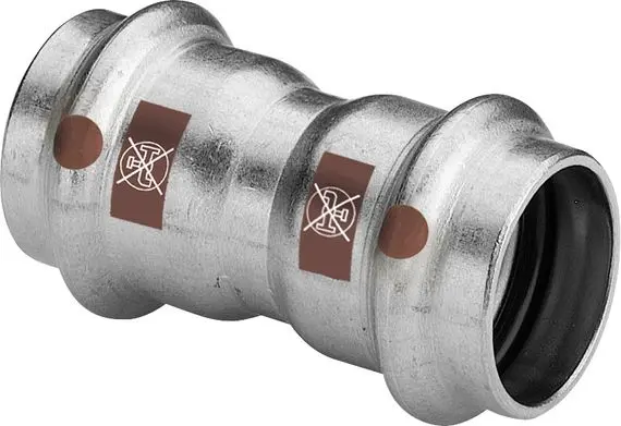 Viega Muffe mit SC Temponox 1715 in 54mm Stahl nichtrostend