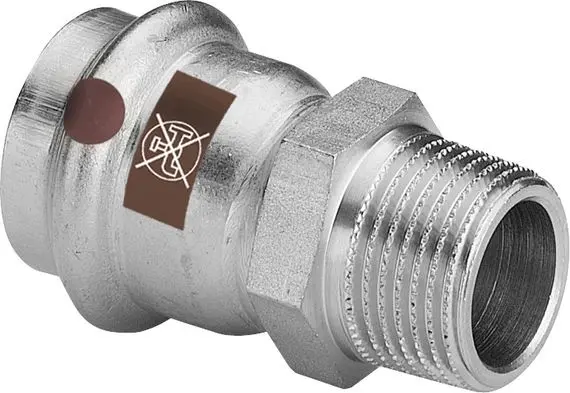 [71010679] Viega Übergangsstück mit SC Temponox 1711 in 54mmxAG2 Stahl nichtrostend