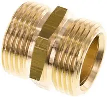 DN 3838 MS / Doppelnippel G 3/8"-G 3/8", 16 bar