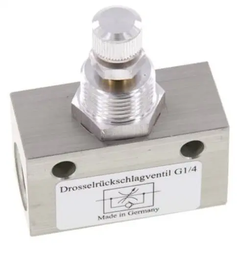 [DRVE 14 E] DRVE 14 E / Block-Drosselrückschlagventil, G 1/4", Standard