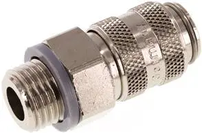 KDG 14 NW5 MSV / Kupplungsdose (NW5) G 1/4"(AG), Messing vernickelt