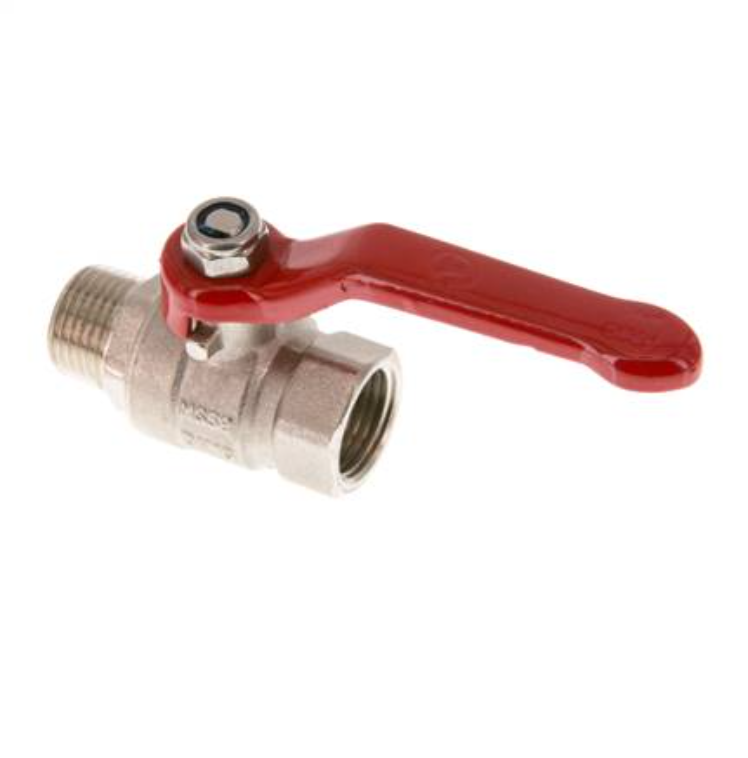 KH 12 B IA E / Messing-Kugelhahn, Eco-Line, R 1/2" / Rp 1/2"