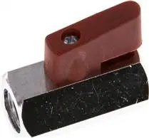 KH 14 MK / Messing-Minikugelhahn Innengewinde G 1/4"