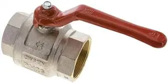 KH 20 B / Messing-Kugelhahn, kurz, G 2", -0,9 bis 25 bar, voller Durchgang