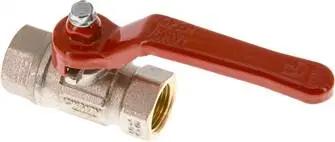 KH 38 / Messing-Kugelhahn, Rp 3/8", -0,9 bis 50 bar, voller Durchgang