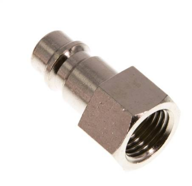 [KSGI 14 NW7 MSV] KSGI 14 NW7 MSV / Kupplungsstecker (NW7,2) G 1/4"(IG), Messing vernickelt