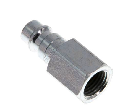 KSGI 14 NW7 ST / Kupplungsstecker (NW7,2) G 1/4"(IG), Stahl gehärtet & verzinkt