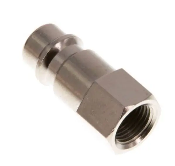 [KSGI 18 NW7 MSV] KSGI 18 NW7 MSV / Kupplungsstecker (NW7,2) G 1/8"(IG), Messing vernickelt