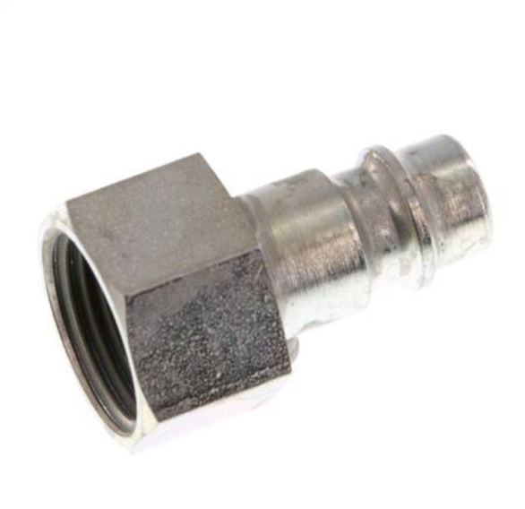 KSGI 38 NW7 ST / Kupplungsstecker (NW7,2) G 3/8"(IG), Stahl gehärtet & verzinkt