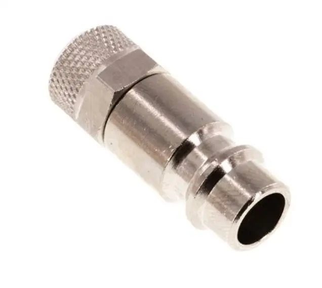 [KSK 6 NW7 MSV] KSK 6 NW7 MSV / Kupplungsstecker (NW7,2) 8x6mm Schlauch, Messing vernickelt