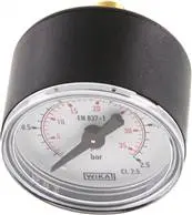 [MW 2,540] MW 2,540 / Manometer waagerecht (KU/Ms), 40mm, 0 - 2,5 bar, G 1/8"