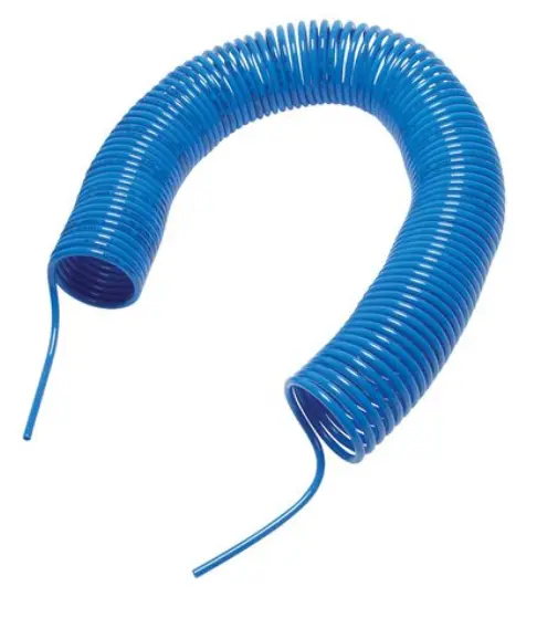 SP 86/2,5 Blau / PA-Spiralschlauch 8 x 6 mm, blau, 2,5 mtr. Arbeitslänge