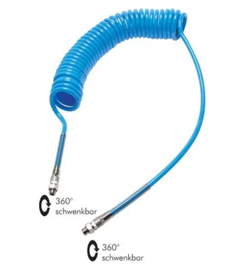 [SPK PUN 148/3] SPK PUN 148/3 / PUR-Spiralschlauch G 1/4"-8 x 5 mm, 3 mtr. Arbeitslänge