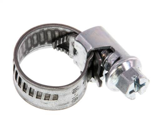 SS 16 / 9mm Schlauchschelle 10 - 16mm, Stahl verzinkt (W1)