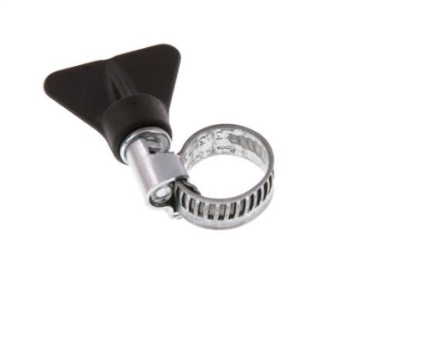 [SS 16 FG] SS 16 FG / 9mm Schlauchschelle 10 - 16mm, Stahl verzinkt mit Flügelgriff