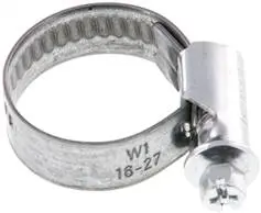 [SS 27/12] SS 27/12 / 12mm Schlauchschelle 16 - 27mm, Stahl verzinkt (W1) (NORMA)