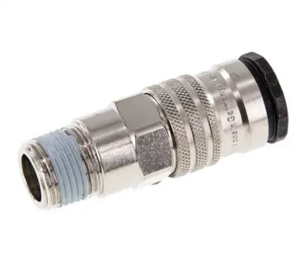 Kupplungsdose (NW10) R 1/2"(AG), Messing / Stahl