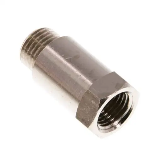[RN 1414/27 MSV] RN 1414/27 MSV / Gewindeverlängerung G 1/4"-27mm, Messing vernickelt
